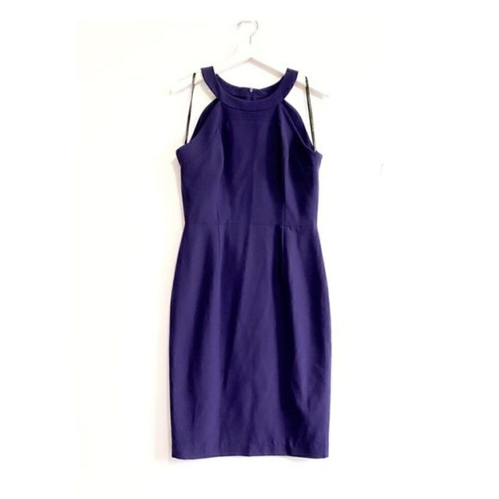 NWT Black Halo‎ Dress Marcelle Sleeveless Stretch Crepe Sheath Dress, Size 10 - Picture 3 of 14